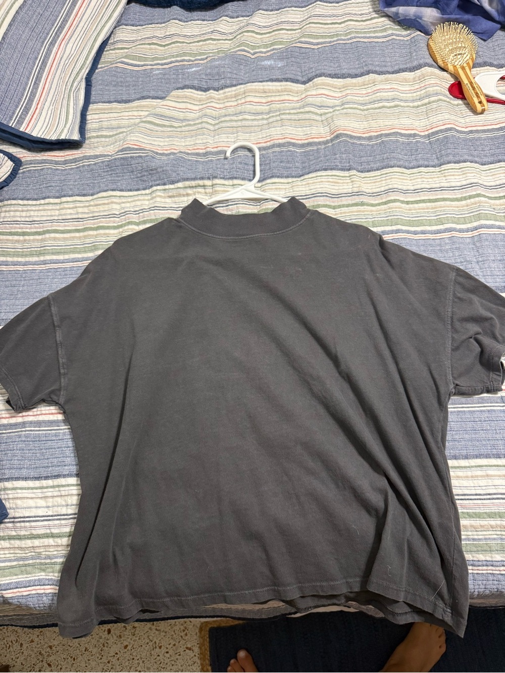 Free People Short Sleeve Mock Neck Tee - Black